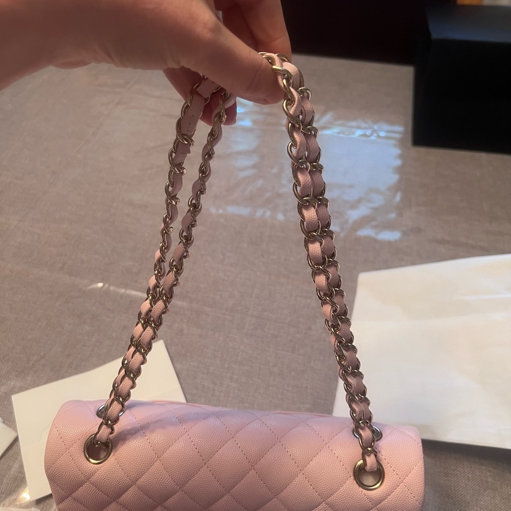 Chanel Sakura pink brand new medium flap. Full set just purchased fro the UK. - Picture 5 of 9
